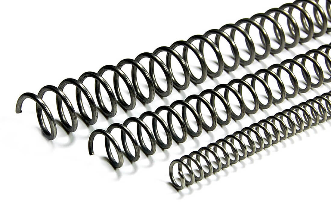 Continuous length compression springs